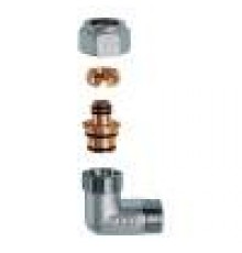 Фитинги цанговые Угольник 1, НР, с концовкой для м/п труб 32х3 FAR FC 5261 1 276275