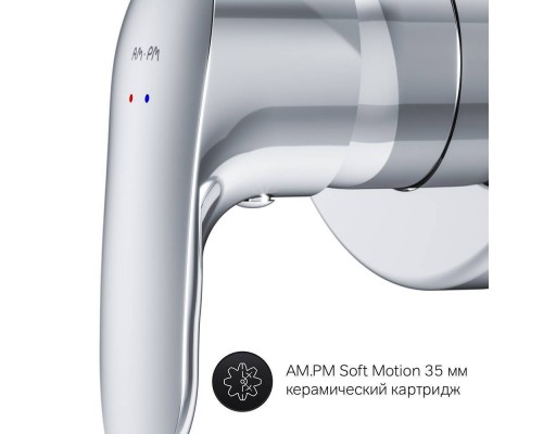 F8085000 Смеситель для ванны и душа, монтируемый в стену F8085000 Смеситель для ванны и душа, монтируемый в стену