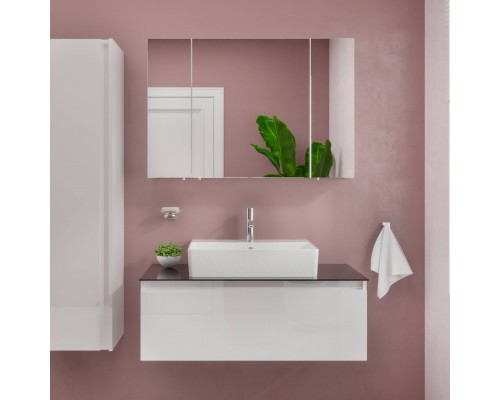Мебель для ванной комнаты VitrA Nuo 100 подвесная, глянцевая белая Мебель для ванной комнаты VitrA Nuo 100 подвесная, глянцевая белая