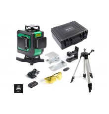 Комплект Лазерный уровень INSTRUMAX GL 4-360 Master SET+Штатив телескопический с резьбой 1/4 (5/8) дюйма INSTRUMAX TR-120