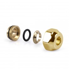 Фитинг SR Rubinetterie для медной трубы, герметичный O-Ring, цвет золото 0481-1900D0E0