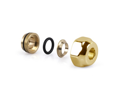 Фитинг SR Rubinetterie для медной трубы, герметичный O-Ring, цвет золото 0481-1900D0E0