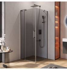 Душевой уголок Cezares Slider AH 1 80-70/80 GRIGIO GM профиль оружейная сталь, стекло серое
