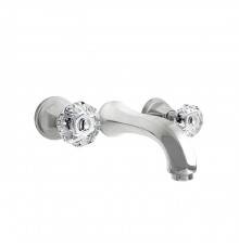 Nicolazzi Teide Смеситель для раковины настенный, излив: 168 мм, ручки Crystal handle, цвет: хром. 1977CR15