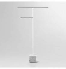 Antonio Lupi Bivio Полотенцедержатель, напольный, база из мрамора Carrara satinato, цвет: Bianco opaco. BIVIO3.5.carrara satinato