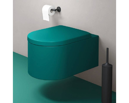 Duravit Millio Унитаз подвесной, 37х57см.,  декор Smooth, крепление в компл., цвет: аквамарин матовый. 250409FA