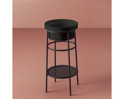 Artceram FUORI SCALA Металическая структура Oslash;38хh83см для раковины без отв под смеситель, Fuori Scala Oslash;41, напольная, цвет: черный матовый. ACA054 17,  TFL032 17 00