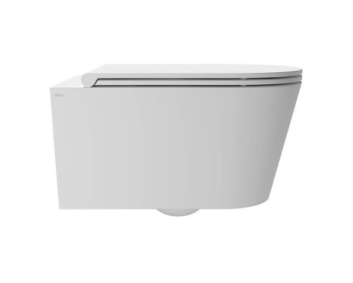 Alice Hide Round Унитаз 57х37см., подвесной, безободковый, без сиденья и крышки, цвет: белый матовый. 31170109,  FIX10