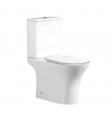 Унитаз-компакт напольный Tokito Tatsumaki AIKO глянцевый белый