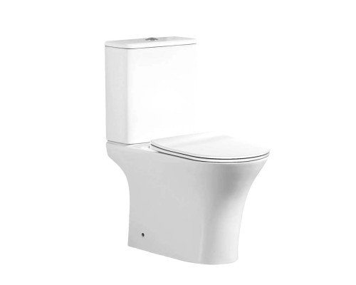 Унитаз-компакт напольный Tokito Tatsumaki AIKO глянцевый белый