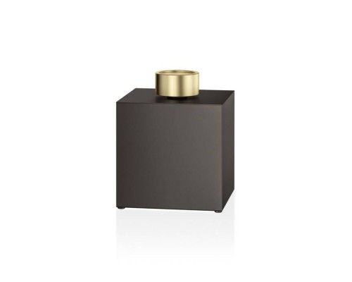 Decor Walther DW 3565 Бокс универсальный 13x13x16.5см, с крышкой, настольный, цвет: темная бронза / золото матовое. 0852841