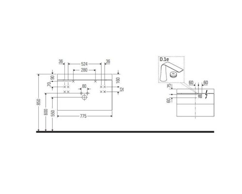 Duravit Happy D.2 Plus Тумба подвесная c-bonded с умывальником 77.5х49х46.8см, с 1 отв под смес, 2 ящика, выпуск и сифон в комплекте, цвет: Графит суперматовый, умывальник, цвет: белый глянцевый. HP4637O8080 Duravit Happy D.2 Plus Тумба подвесная c-bonded с умывальником 77.5х49х46.8см, с 1 отв под смес, 2 ящика, выпуск и сифон в комплекте, цвет: Графит суперматовый, умывальник, цвет: белый глянцевый. HP4637O8080
