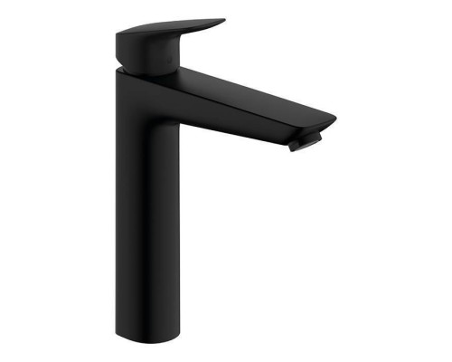 Hansgrohe Logis Смеситель для раковины, 1 отв., с донным клапаном, цвет: черный матовый Hansgrohe Logis Смеситель для раковины, 1 отв., с донным клапаном, цвет: черный матовый