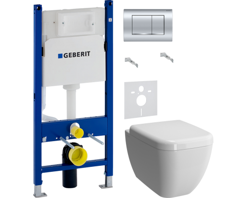 Комплект Унитаз подвесной VitrA Shift 7742B003-0075 белый глянцевый + Крышка 91-003-009 с микролифтом, петли хром + Инсталляция Geberit Duofix Delta 458.163.21.1 с кнопкой смыва, хром + Шумоизоляция 156.050.00.1 Комплект Унитаз подвесной VitrA Shift 7742B003-0075 белый глянцевый + Крышка 91-003-009 с микролифтом, петли хром + Инсталляция Geberit Duofix Delta 458.163.21.1 с кнопкой смыва, хром + Шумоизоляция 156.050.00.1