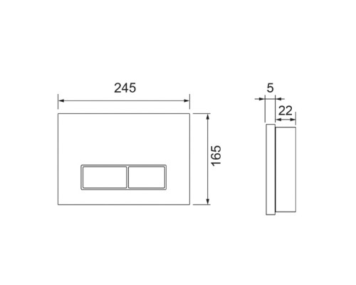 TECEspring S Панель смыва для унитаза, нерж. сталь, с покрытием против отпечатков пальцев, цвет: gold PVD. S240511