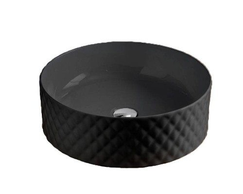 Artceram Rombo Раковина 44 см, без отв., накладная, цвет: матовый черный. OSL009 17 00 Artceram Rombo Раковина 44 см, без отв., накладная, цвет: матовый черный. OSL009 17 00