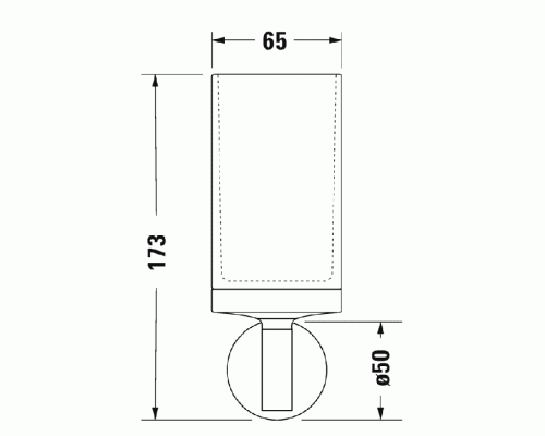 Duravit Starck T Стакан, подвесной, цвет: черный матовый. 0099314600 Duravit Starck T Стакан, подвесной, цвет: черный матовый. 0099314600