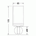 Duravit Starck T Стакан, подвесной, цвет: черный матовый. 0099314600