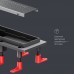 W02SC-P11-050-01SB Трап для душа линейный, универсальный затвор Cut Gradient, 50 см