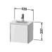 Duravit XSquare База подвесная 43x30.8x39.7см с раковиной, 1 дверца, петли слева, цвет: глянцевый белый. XS4220L2222,  07334500411