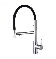 Смеситель для кухни Melodia della vita Perfetto MDV30209, черный, хром