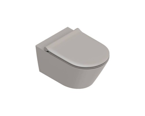 Catalano Zero Унитаз подвесной 55x35см, безободковый, цвет: Tortora Satinato. 0111550032