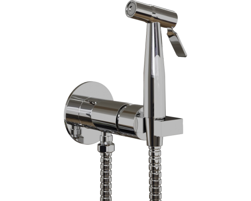 Гигиенический душ Paini Castello Round CACR442R со смесителем, С ВНУТРЕННЕЙ ЧАСТЬЮ, хром