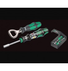 Битодержатель с насадками Wera Kraftform Kompakt 28 + бутылочная открывалка Wera WE-136504. WE-136504