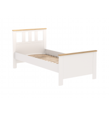 Кровать Шведский стандарт Сага 90x200 см, белая, ясень