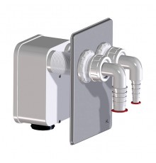 Блок сифонный HL к сифону HL4000.0 для двух стиральных/посудомоечных машин. HL4000