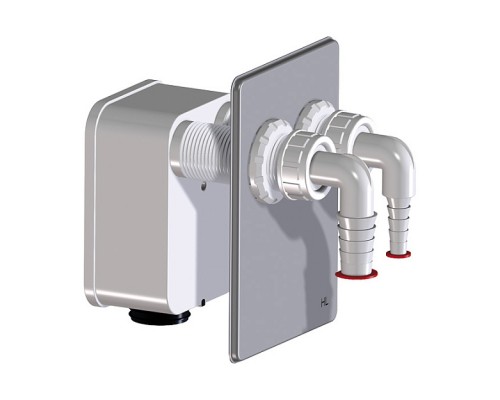 Блок сифонный HL к сифону HL4000.0 для двух стиральных/посудомоечных машин. HL4000