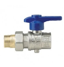 Латунный дисковый затвор Rubinetterie Bresciane EUROFLY 1/2 вн/нар резьба, бабочка 60030104