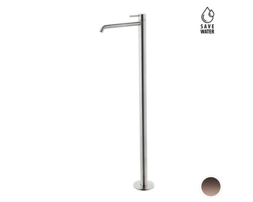 Newform X-STEEL 316 Смеситель для раковины, напольный, излив 28см., наружная часть, цвет: PVD Brushed copper bronze. 69618EX.59.067 Newform X-STEEL 316 Смеситель для раковины, напольный, излив 28см., наружная часть, цвет: PVD Brushed copper bronze. 69618EX.59.067