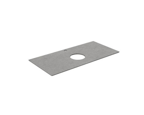 Kerama Marazzi Столешница из керамогранита для накладных раковин Фондамента 100см, с 1 отв., цвет: серый натуральный. PL1.DL500920R\100 Kerama Marazzi Столешница из керамогранита для накладных раковин Фондамента 100см, с 1 отв., цвет: серый натуральный. PL1.DL500920R\100