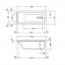 Duravit Starck Ванна 170x75х48см., встраиваемая, акрил, цвет: белый. 700335000000000