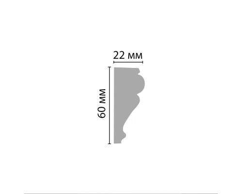 Молдинг гладкий DECOMASTER D161ДМ (60*22*2000мм)