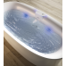 Jacuzzi Arga Ванна 175x85x57 см отдельностоящая, Swirlpool Illumatherapytrade;4 форсунки, подсветка Rainbow, цвет: белый глянцевый. ARG101C0118