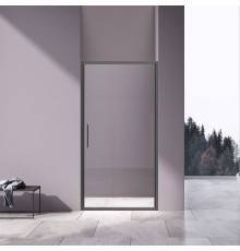 Душевая дверь Vincea Slim 8mm VDP-4SL100CLGM, вороненая сталь, стекло прозрачное