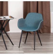 Комплект стульев TetChair Модерн Valentino ткань turquoise, спинка экокожа grey, 2 шт