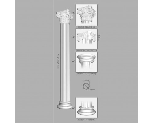 Капитель DECOMASTER 90030-2 (500*240*500мм) Капитель DECOMASTER 90030-2 (500*240*500мм)