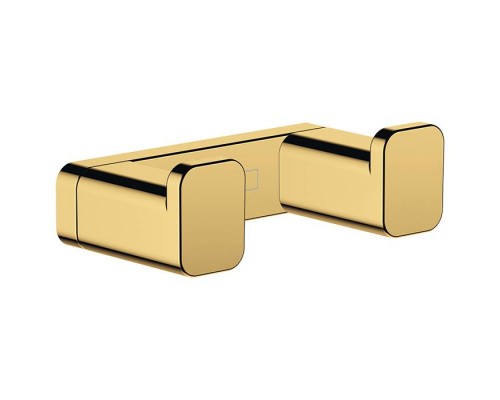 Hansgrohe AddStoris Крючок двойной, цвет: полированное золото. 41755990 Hansgrohe AddStoris Крючок двойной, цвет: полированное золото. 41755990