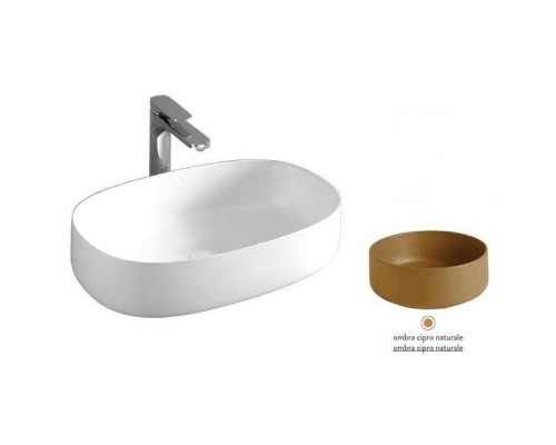 Artceram Cognac Раковина 55x35см., накладная, без отв., цвет: ombra cipro naturale. COL003 18 00 Artceram Cognac Раковина 55x35см., накладная, без отв., цвет: ombra cipro naturale. COL003 18 00