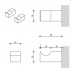 Decor Walther Corner HAK1 Набор крючков 2 шт., подвесной, цвет: черный матовый. 0561960