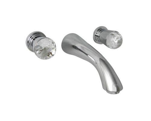 Nicolazzi Cristallo Смеситель для раковины на 3 отверстия, настенный, излив: 178мм, цвет: хром. 2077CR22