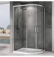 Душевой уголок Abber Schwarzer Diamant AG01129 120x90, профиль хром, стекло прозрачное