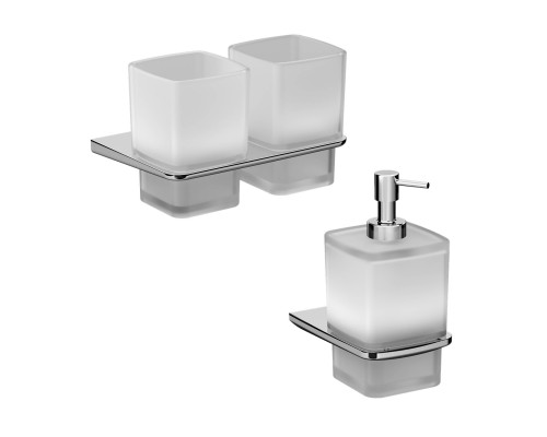 Набор Стакан AM.PM Inspire V2.0 A50A343400 двойной + Дозатор A50A36900 хром