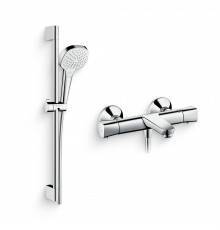 Душевой комплект Термостат Hansgrohe Ecostat universal 13123000 для ванны с душем + Гарнитур Croma Select E Vario 26582400