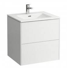 Laufen Pro Тумба с раковиной 60х50х61см., с раковиной Slim 600, подвесной, 2 ящика, включая органайзер, цвет: белый матовый. 8.6496.0.260.104.1