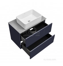 Roca Z.RU93.0.776.7 Luna модуль для раковины 800 мм, 786х450х560, с 2 ящиками, синий матовый ZRU9307767