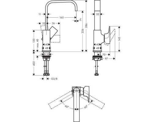 Hansgrohe Metropol Смеситель для раковиный, на 1 отв., цвет: хром. 32511000 Hansgrohe Metropol Смеситель для раковиный, на 1 отв., цвет: хром. 32511000